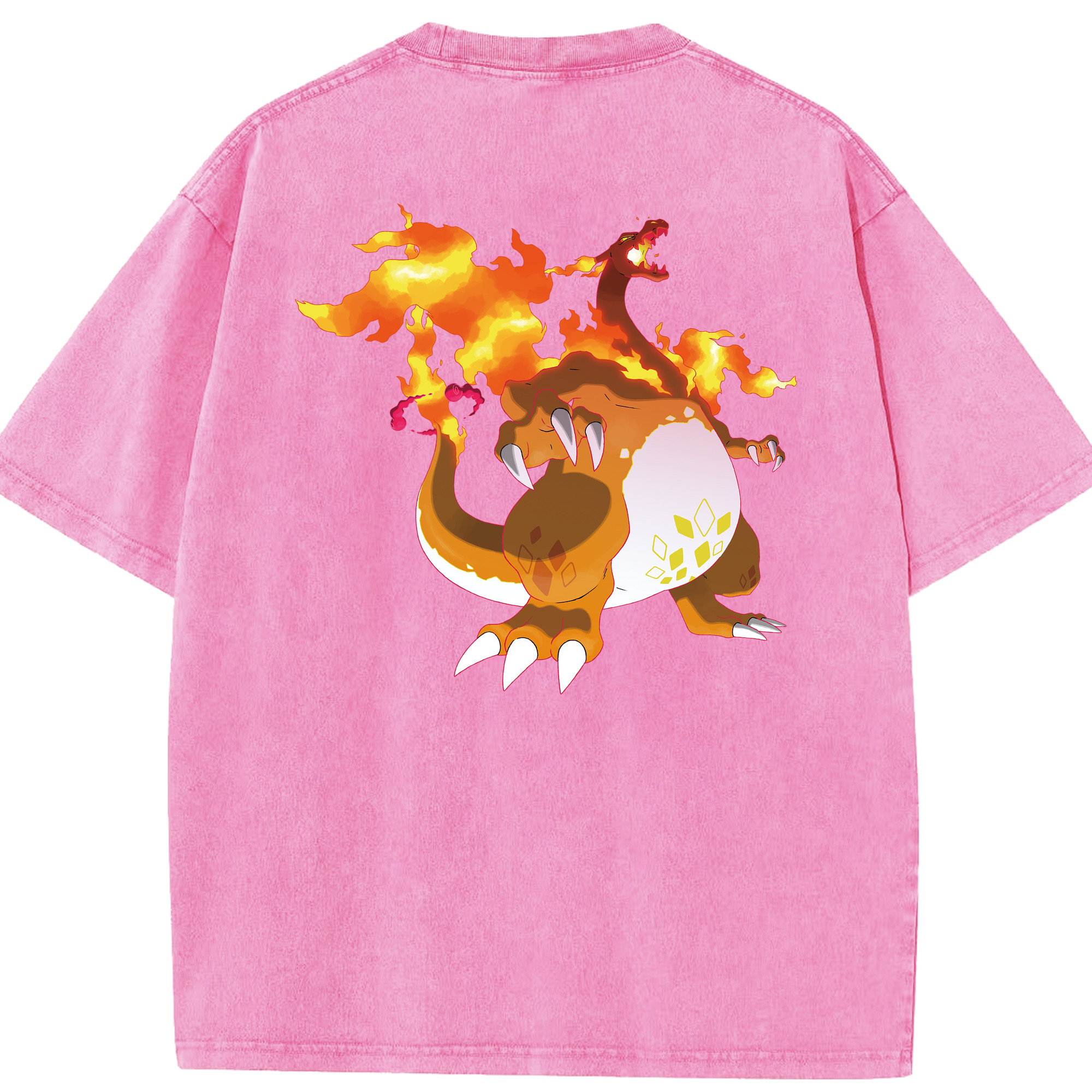 （画像用） ポケットモンスター Pokémon 綿100% ヴィンテージ風 半袖Tシャツ（背面プリント）